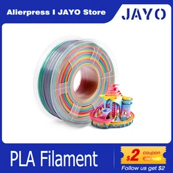 JAYO/StalLU-Filament PLA pour imprimante 3D, 1.75mm, 1kg, matériaux d'impression, adapté à la plupart des modèles FDM 3D Prquinze et stylo 3D, soigneusement enroulé