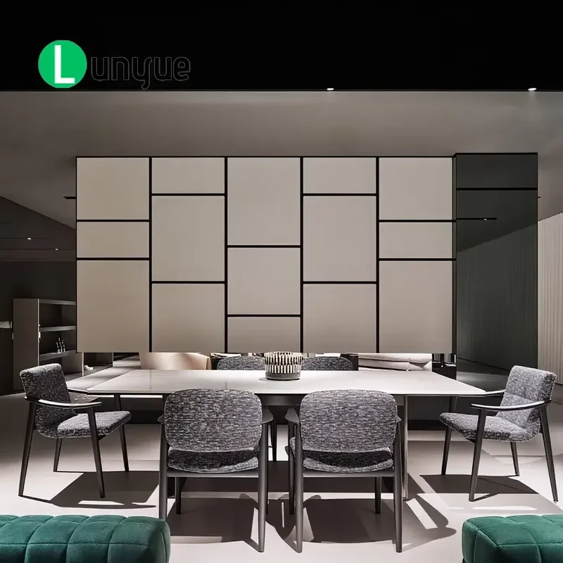 Luxury Italian Design Marble Countertop Dining Table Modern Minimalist Stone Furniture for Villa Restaurant Home Decor