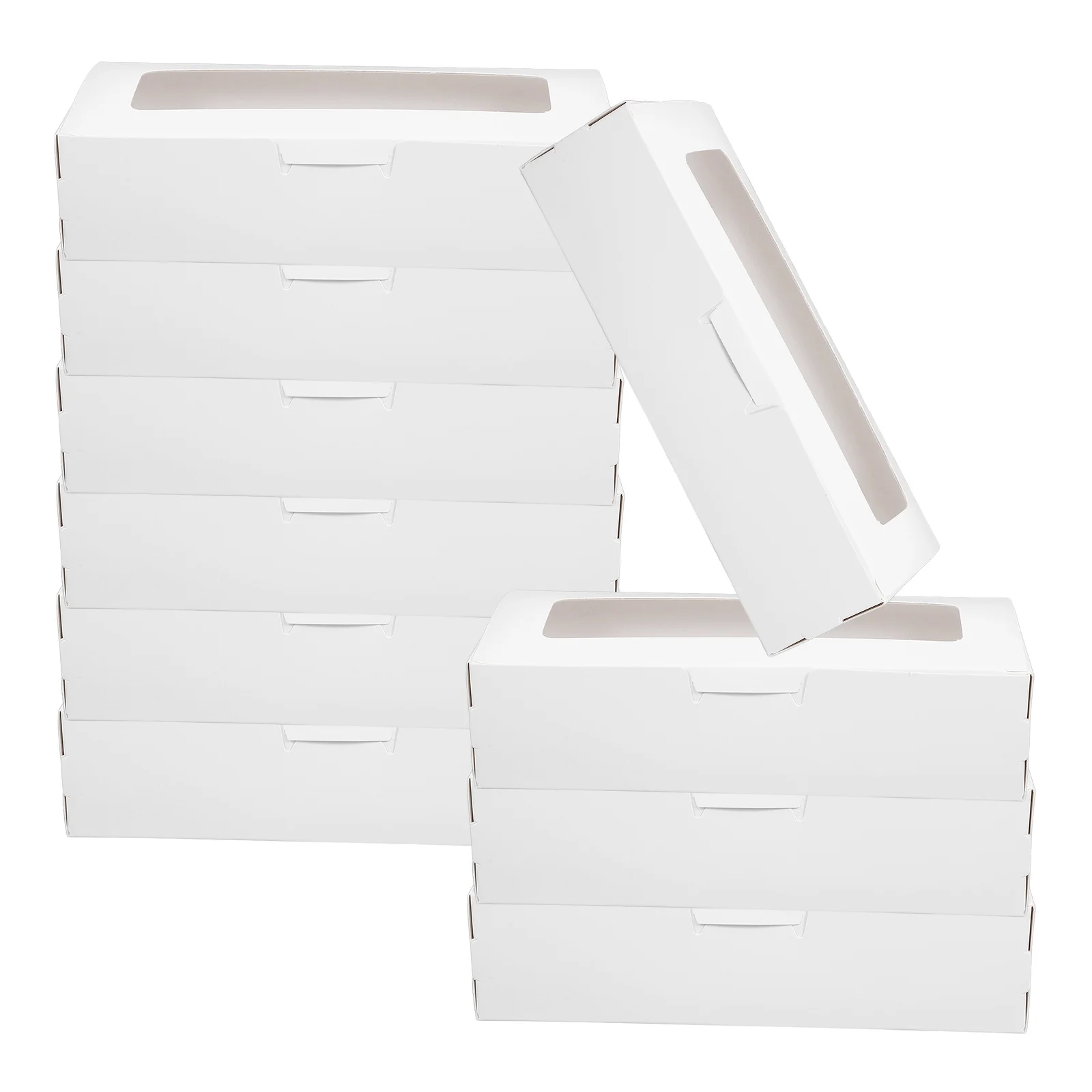 

10Pcs Macaron Boxes Window Design Small Packaging Boxes for Dessert Candy Treats Cake Box Party Favor Gift Box