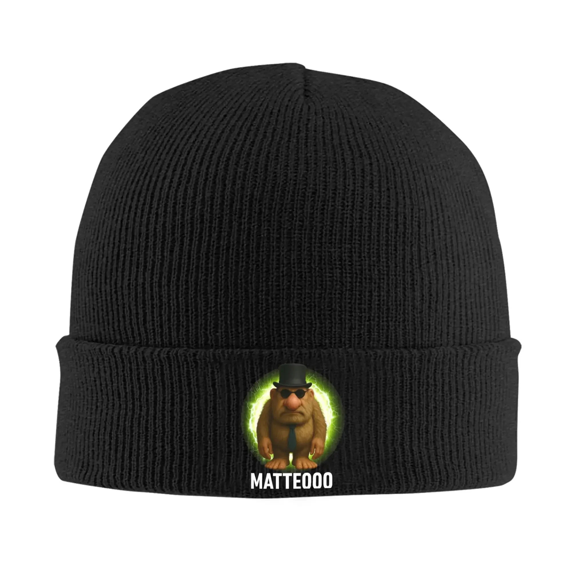 Matteo italiano Brainrot Meme Mateo Brainrot Mateooo sombrero Otoño Invierno Skullies gorros gorro cálido gorro acrílico Unisex