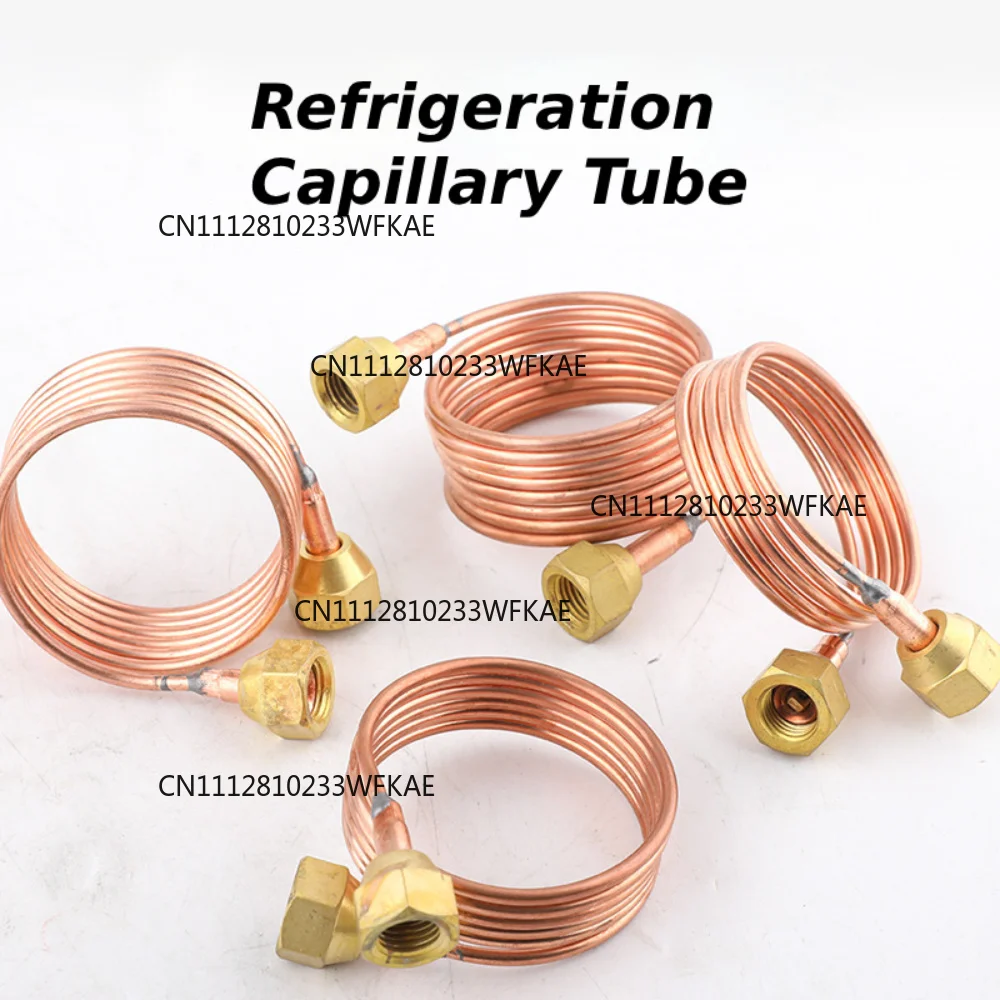 Refrigerator Tube DIY Capillary Tubing 3mm Flexible Coil Copper Tubes for Refrigerating Cabinet Refrigerator Hardware Tool
