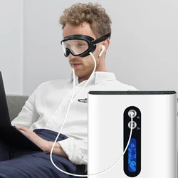 Masque pour les yeux par inhalation à l'hydrogène, lunettes à l'hydrogène, accessoires de massage pour les yeux