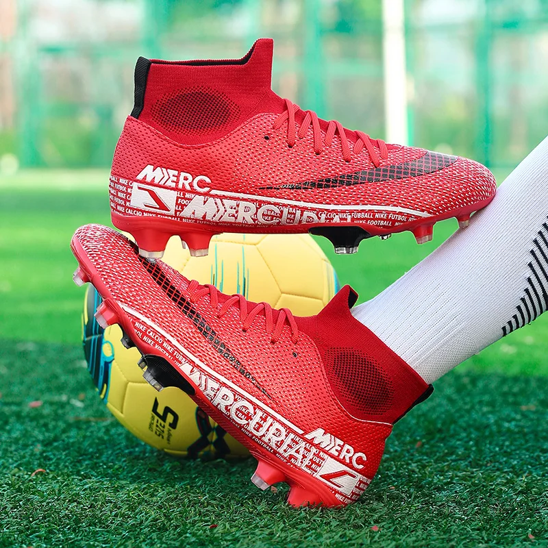 New Men Women Football Boots Unisex Soccer Shoes Breathable Hot-selling Grass Training Sport Professional High-quality Students