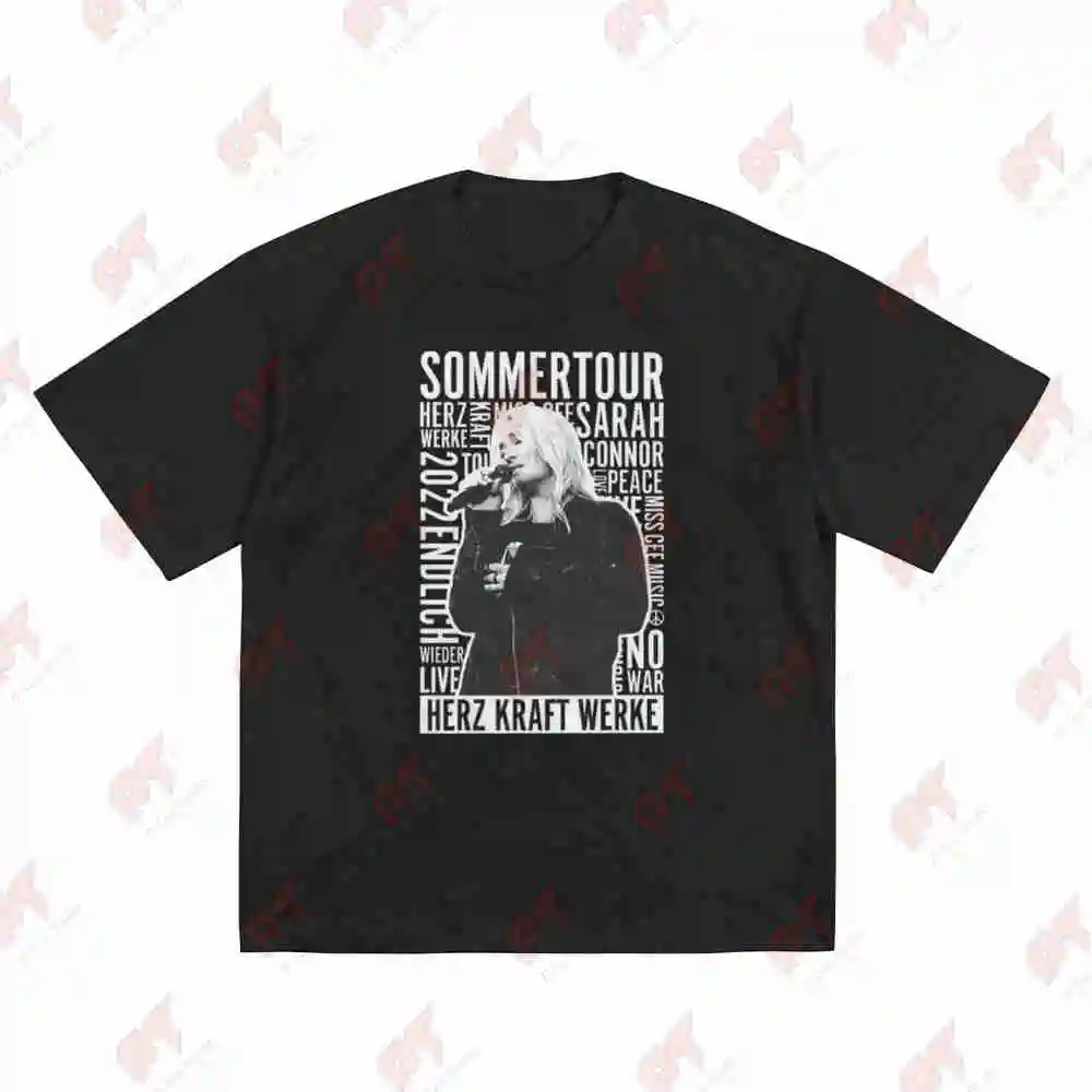 Sarah Connor Summer Tour 2022 Finally Live Heart Kraft Works Short Sleeve Tee 100% Cotton T-Shirt