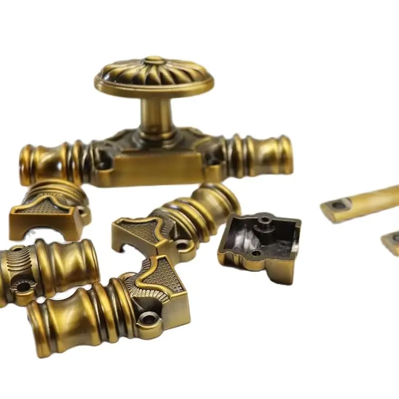 Imagem -06 - Vintage Cremone Bolt Personalizar Tamanho Porta Janela Fechadura da Mobília Acessórios Retro Gravado Antigo Armário de Bloqueio