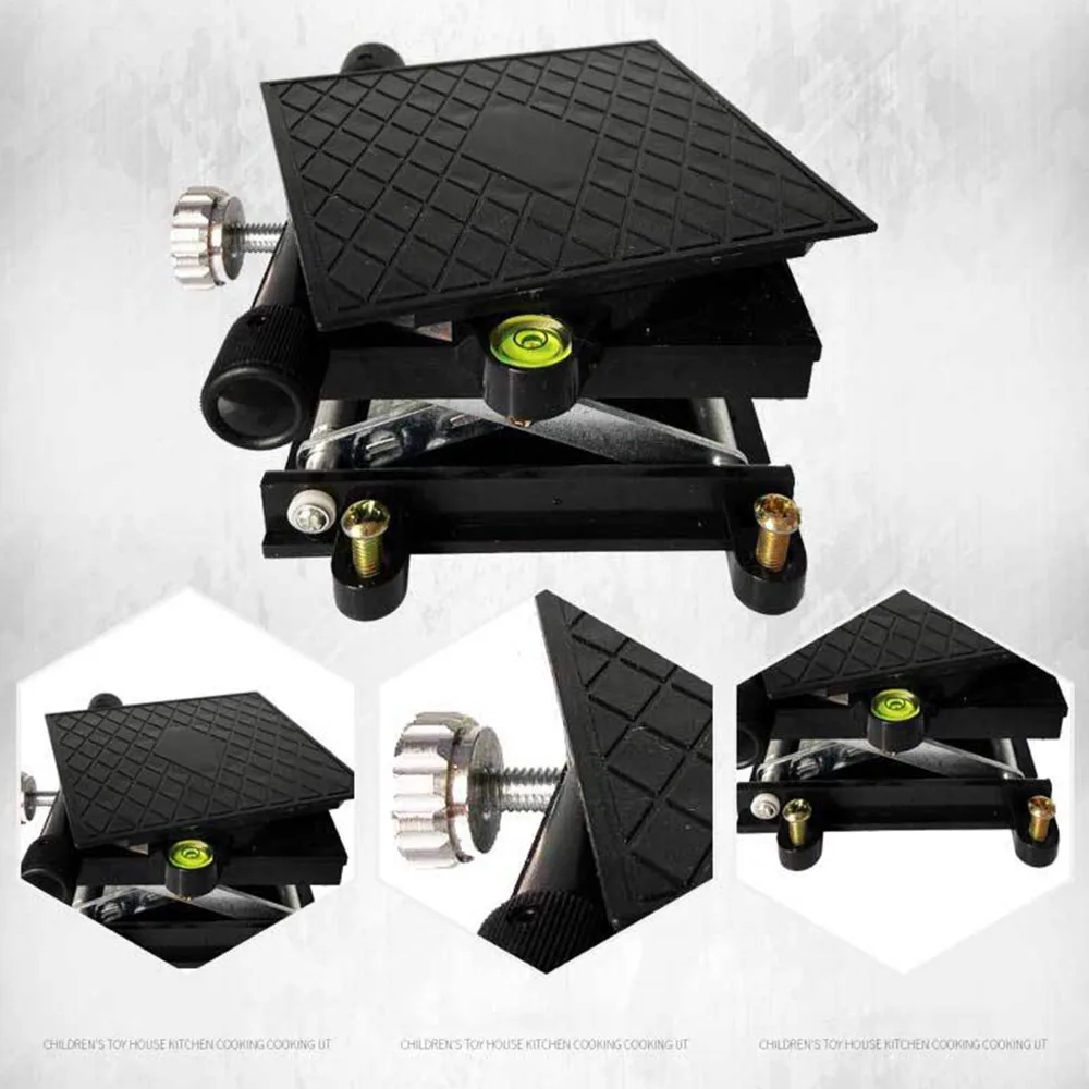 Automatic Precision Lab Lift Stand Heavy Black Lifting Platform Aluminum Lab Stand Physics Lab