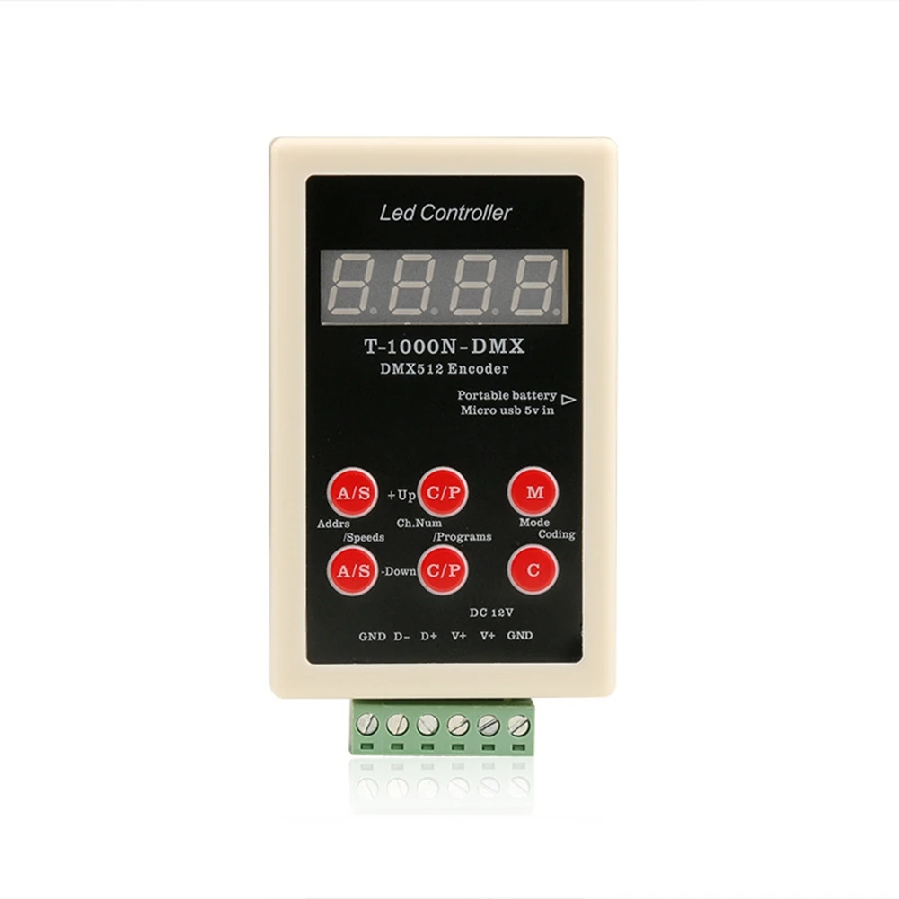 PHILE-For UCS512, Sm1651x, TM512AC, GS512 MX512, Sm1751x Series Compatible DMX512 Writer T-1000N-DMX For Addressable IC