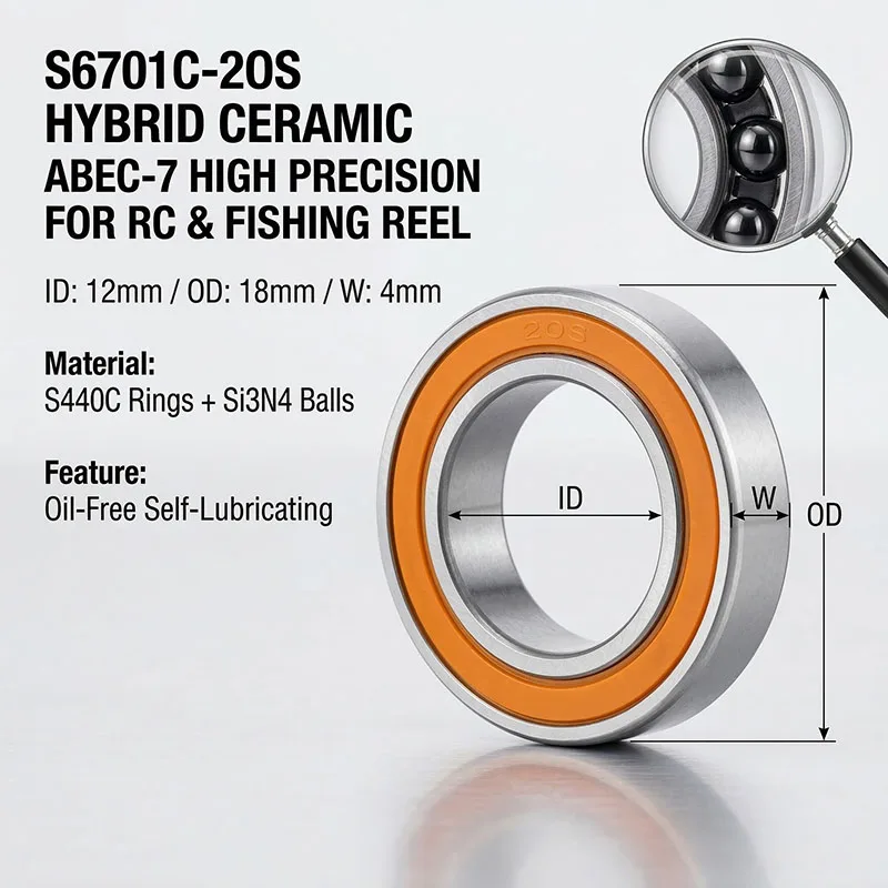 10pc Thin Walled Ceramic Bearing 10x15x4 S61700 S6700 2RS Stainless Steel Hybrid Ceramic Ball Bearing 10*15*4 S6700C S61700C 2OS