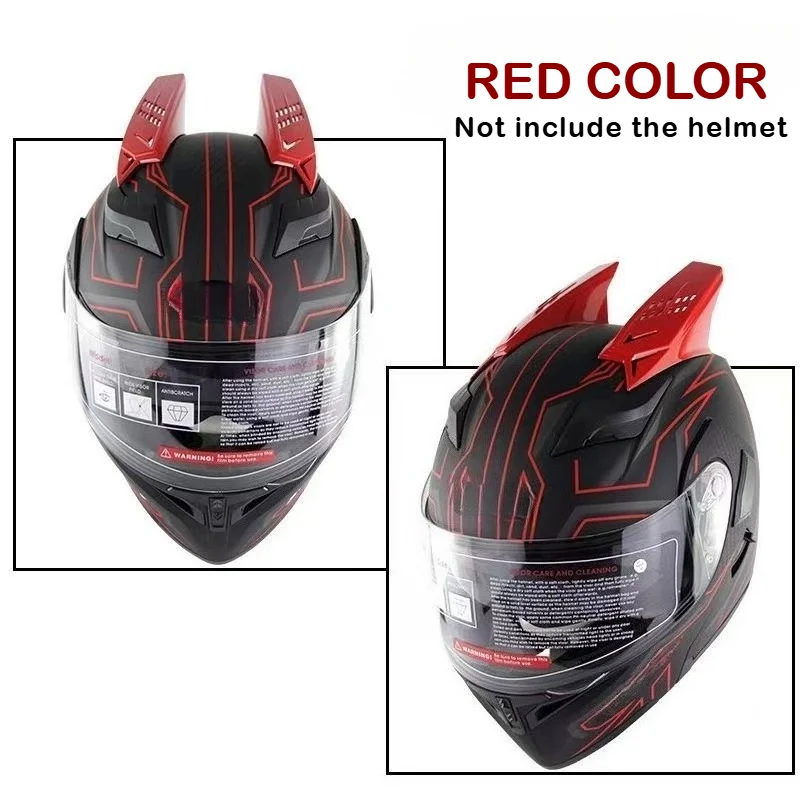 Distinctive Horns Ears For Motorcycle Helmet Racing Full-face Helmet Modified Accessories Fashionable Personality Stylings