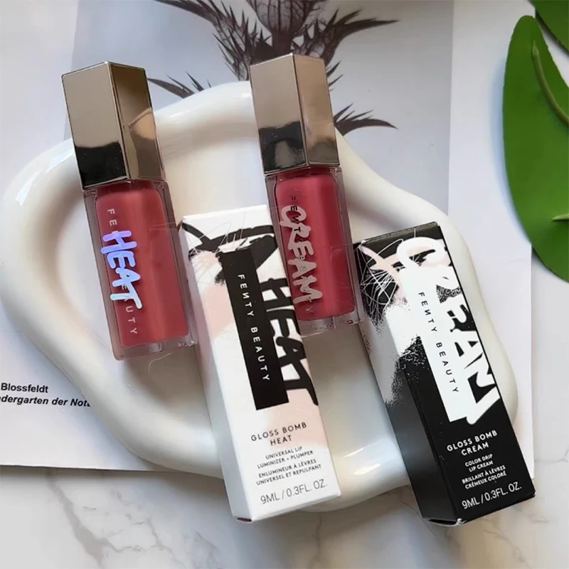 Fenty Beauty Gloss Lip Glaze Multi-color Moisten Shine Glitter Lip Plumper Makeup Beginner Liquid Lipstick Makeup Cosmetics