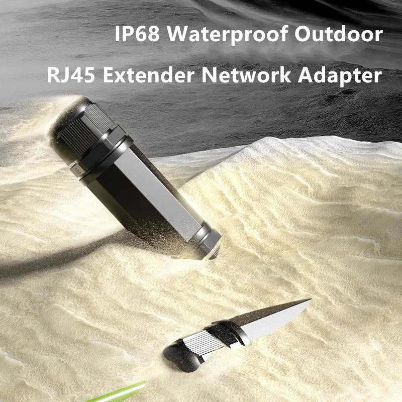 IP68 Outdoor Waterproof Ethernet Extenders Connector Shield RJ45 Female To Female Network LAN Splitter rj45 Panel Mount Adapter