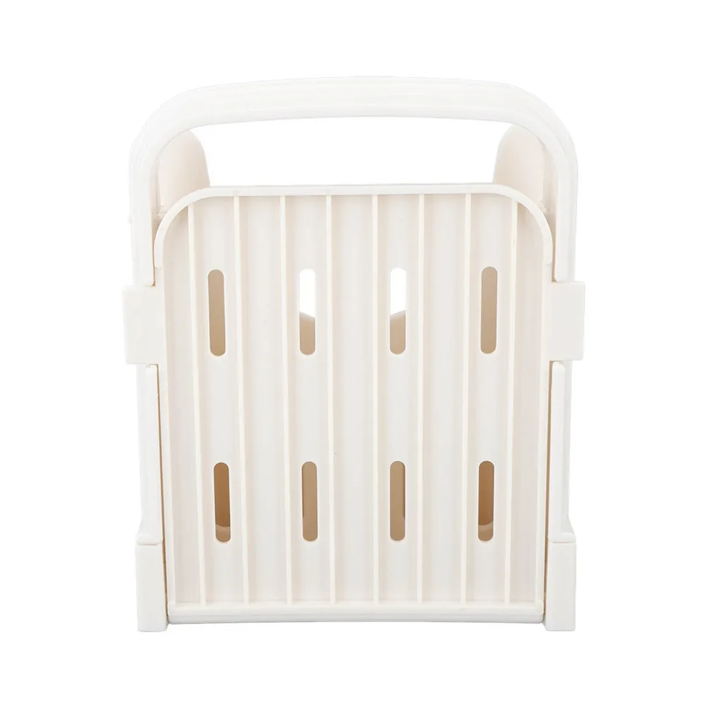Practical ABS Bread Slicer Foldable Design Adjustable Thickness Toast Slicer White Compact Size Loaf Cutting Guide Home Kitchen