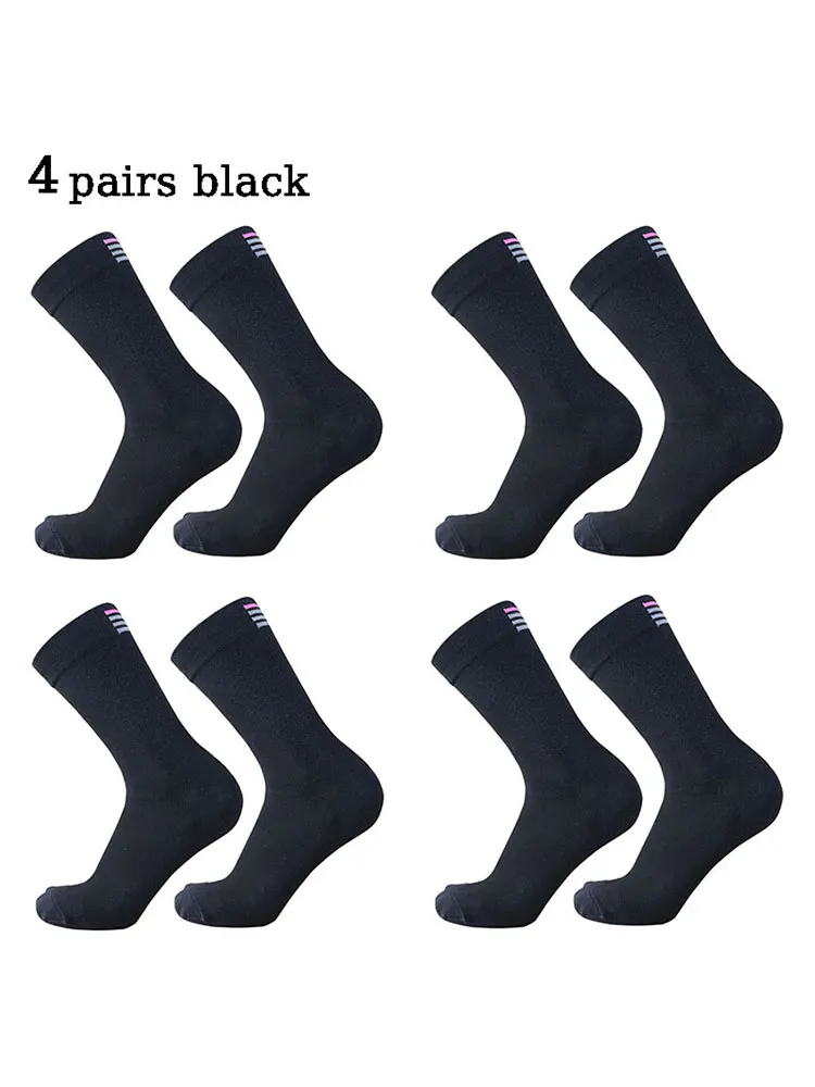 4 pairs  2-color RA men women  mid length cycling socks suitable for racing sports cycling highways bicycles