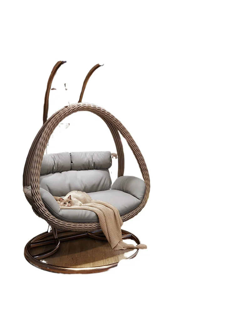 

Hanging basket rattan chair household bird's nest balcony cradle chair