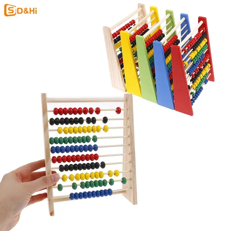 Intelligence Development Wooden Abacus For Kids Mathematics For 3-6 Year Olds Wooden Children\'s Educational Toys