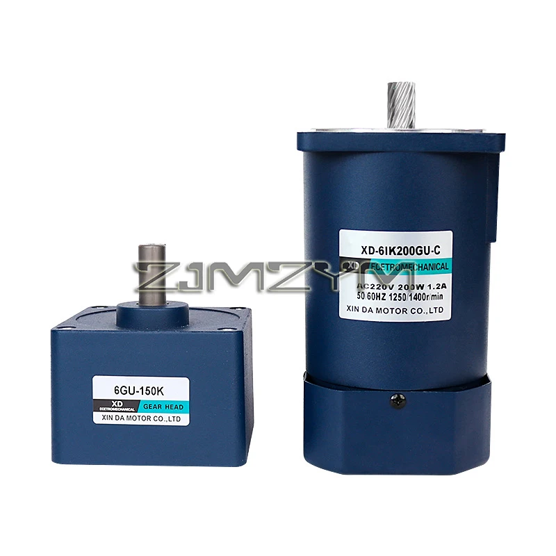 

AC Motor200W Single-phase Constant Speed Motor 220V AC Gear Reduction Motor Motor Accessories
