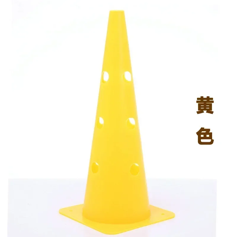 Football Training Windbreak Obstacles Hurdle Rack Sign Tube Roadblock Triangle Cone Basketball Sign 48CM with Hole Sign Barrel