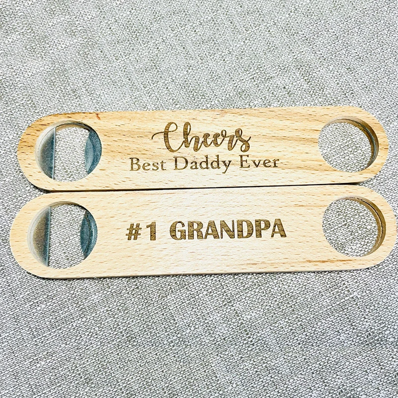 Personalised engraved stainless bottle opener, Father's Day gift for daddy/grandpa,Wedding Gifts For Guests Baptism Party Favor