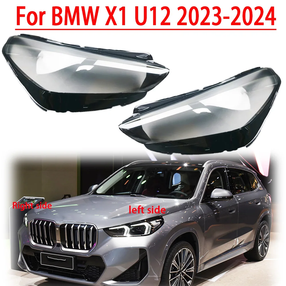 

For BMW X1 U12 2023 2024 Car Headlamp Cover Transparent Lampshade Front Headlight Lens Shell Cover