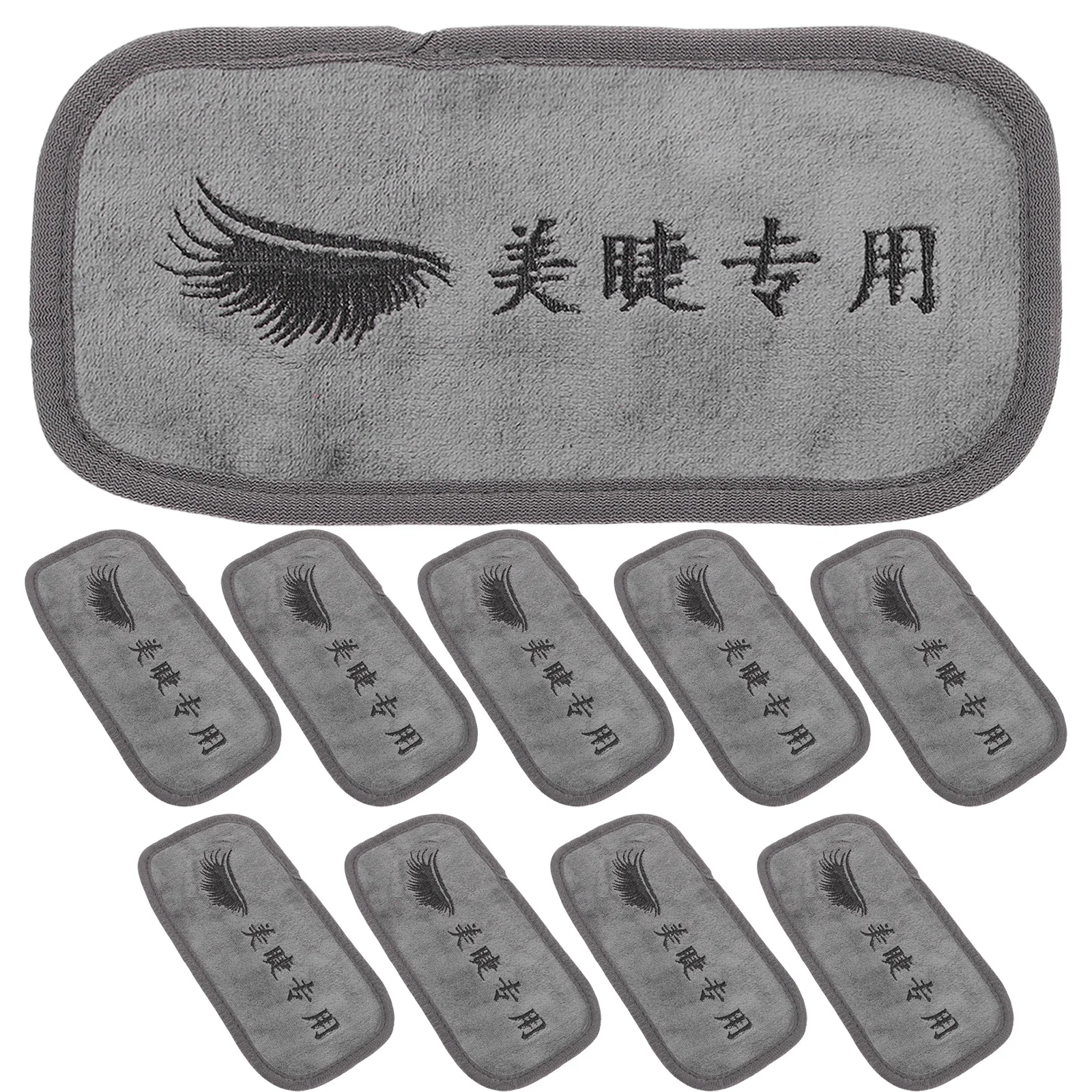 

10pcs Eyelash Extension Forehead Pads Reusable Cotton Towel For Lash Application Non-Slip Beauty Tool Makeup Accessories
