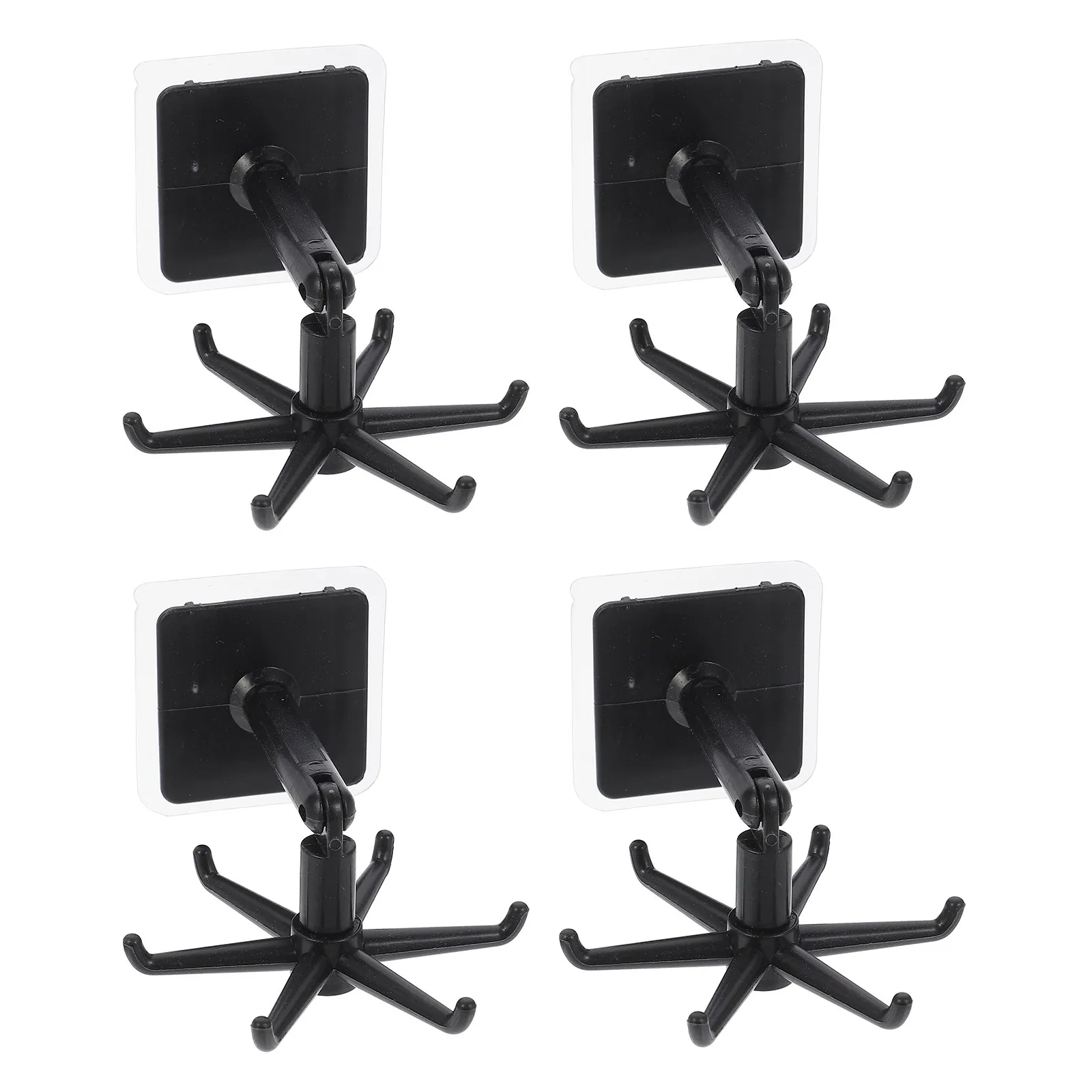 4Pcs Space Saving Rotating Utensil Hanger Kitchen Finishing Rack Spatula Storage Holder Utensil Rack Hanging Cookware Organizer