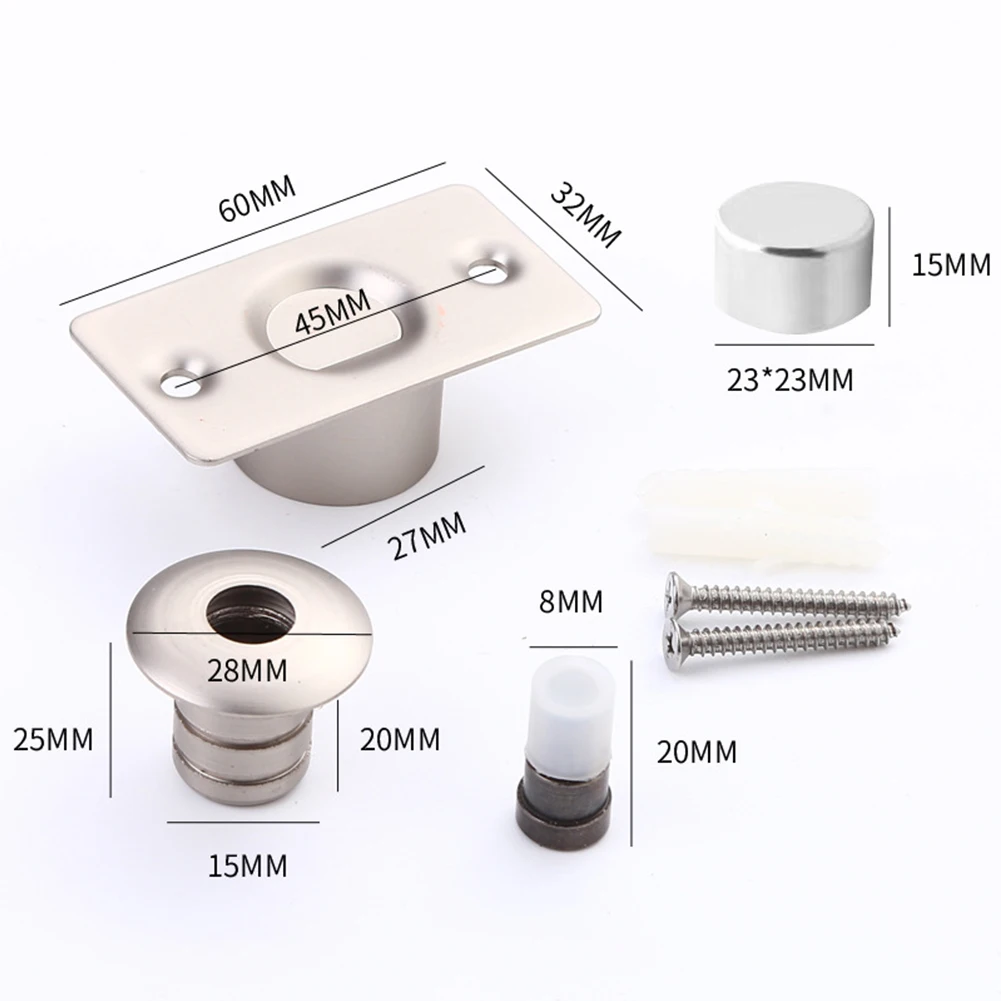 Дверной отбойник, дверной упор, дверная фурнитура, домашний офис, отель, спальня, невидимый магнит, универсальное использование, верхняя часть двери, пол, всасывание