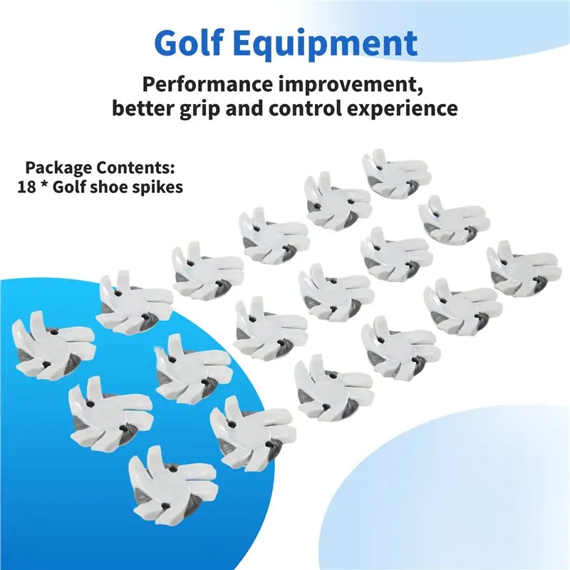 A69P-Quick Twist Golf Shoe Spikes Non-Slip Golf Shoe Spikes Low Tooth Wear-Resistant Golf Shoe Spikes Golf Shoe Supplies