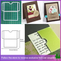 Christmas Envelope Greeting Card Slot Metal Cutting Dies for 2023 DIY Scrapbooking Photo Paper Decor Stencil New Craft Dies