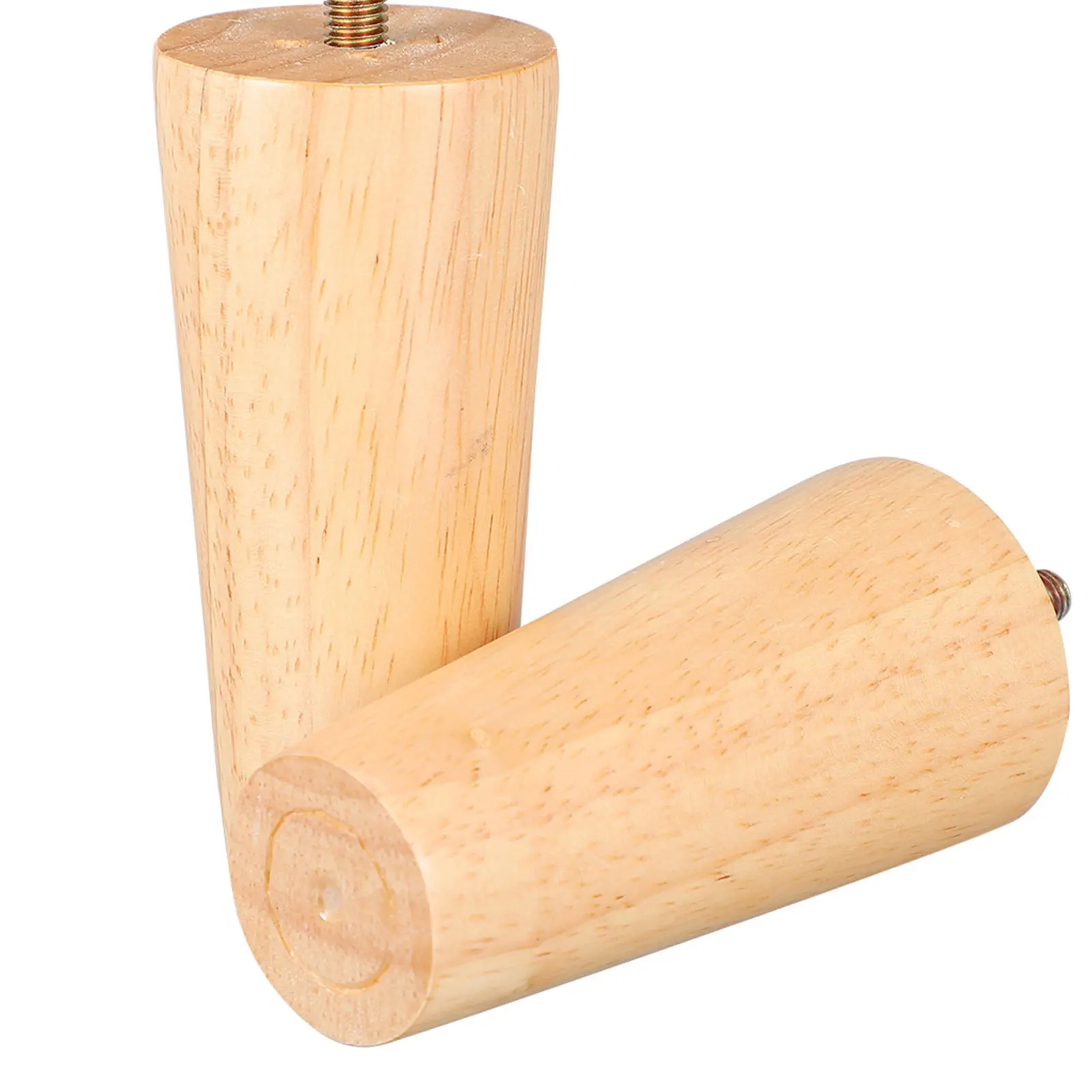 

4Pcs Solid Wood Furniture Feet Hand Polished No Cracks Long Service Life Modern Design Suitable for Sofa Desk Wardrobe