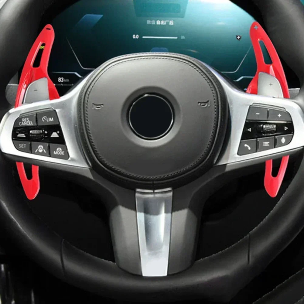 Pás de mudança de volante de carro, 2 peças, vermelho/preto/fibra de carbono, apto para bmw x2 x3 x4 x5 x6 f16 f15 f26 f25 f39 f48 i8 z4 e89