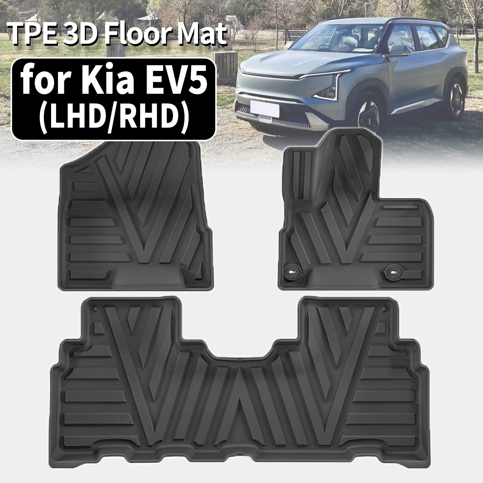 

for Kia EV5 2026 2025 2024 2023 TPE Car Floor Mats Waterproof Non-Slip Easy Clean Accessories