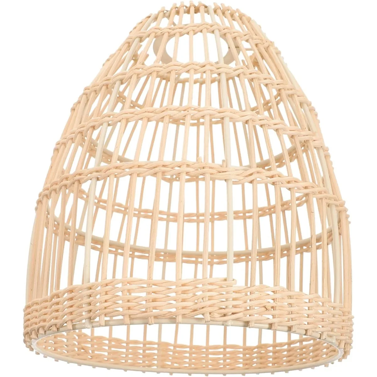 

1PCS Rustic Woven Rattan Chandeliers Handmade Rattan Lamp Shades Boho Home Room Decor E26/E27 Ceiling Pendant Light Fixtures