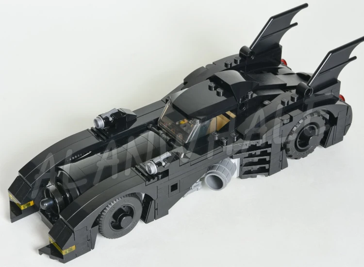 378pcs Super Fighter 1989 Batmobile Car 2019 Limited Edition Flame Exhaust 7147 Building Blocks Toy Compatible With Model