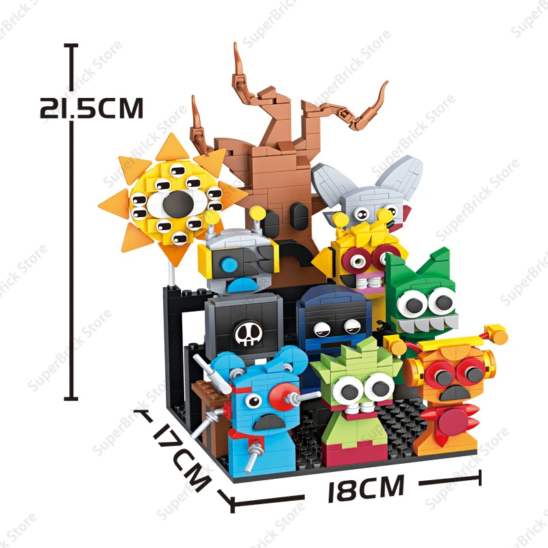 Hot Sprunki blocs de construction jouets ensembles jeu classique poupée de dessin animé 18 figurines modèle briques jouets pour enfants cadeaux d'anniversaire de vacances