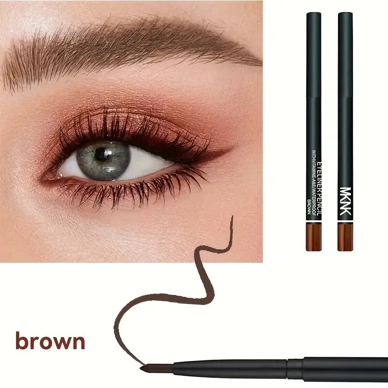 ดินสออายไลเนอร์สีดํากันน้ําเพรียวบาง - กันรอยเปื้อน, กันเหงื่อ, เป็นมิตรกับผู้เริ่มต้นสําหรับการแต่งหน้าตาที่หนา