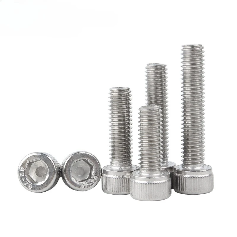 304 stainless steel hexagon socket screw cup head screw cylindrical head extended bolt M2M3M4M5M6M8
