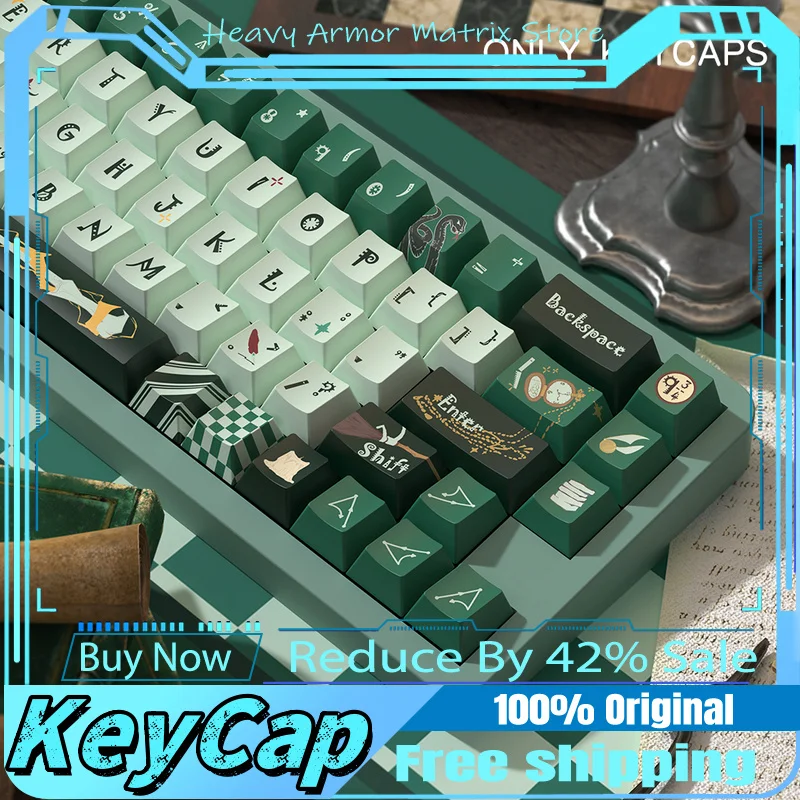

Slyteherin Anime Theme Keycaps 112/120/138/158 Key Cherry/Mda/Mca Profile Mechanical Keyboard Gaming Office Cartoon Cute Key Cap