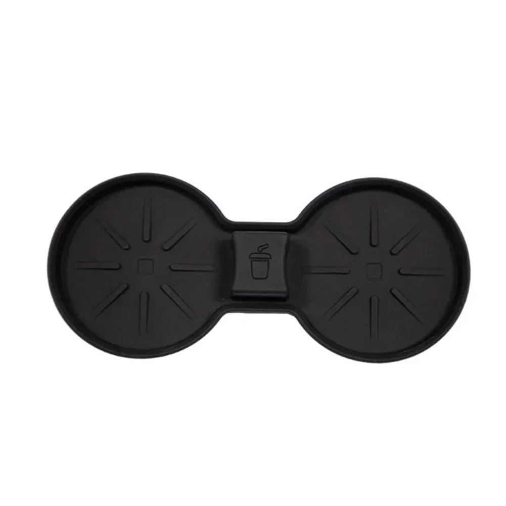 1pc Per Tesla Auto Portabicchieri Tappetini Aggiornato Bere Inserto Antiscivolo Sottobicchiere Pad 175mm X 80mm X 30mm Per 3 /Y Modello Nero Grigio