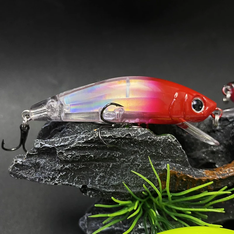 70mm 7.8g 3D Minnow Fishing Lures Floating Pesca Wobblers Artificial Hard Baits Inshore Stream Trout Crankbait Fishing Supplies