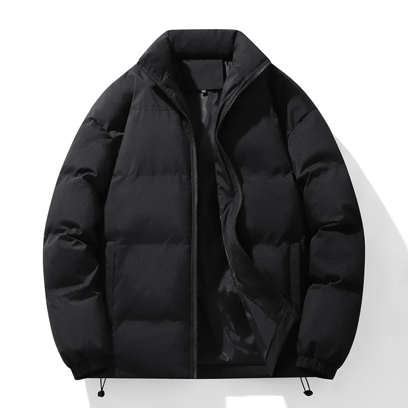 معاطف باركاس مقاومة للرياح بياقة واقفة للرجال ملابس رجالية مريحة ذات جودة عالية بلون سادة ملابس خارجية سميكة شتوية أنيقة جديدة #3