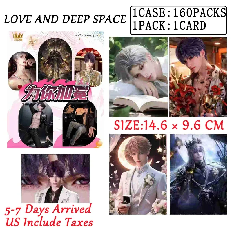 

New Wholesales Love And Deep Space Collection Box Wang Guan Culture Wedding Card Sexy Male God Abs Series Anime CCG Doujin Toy