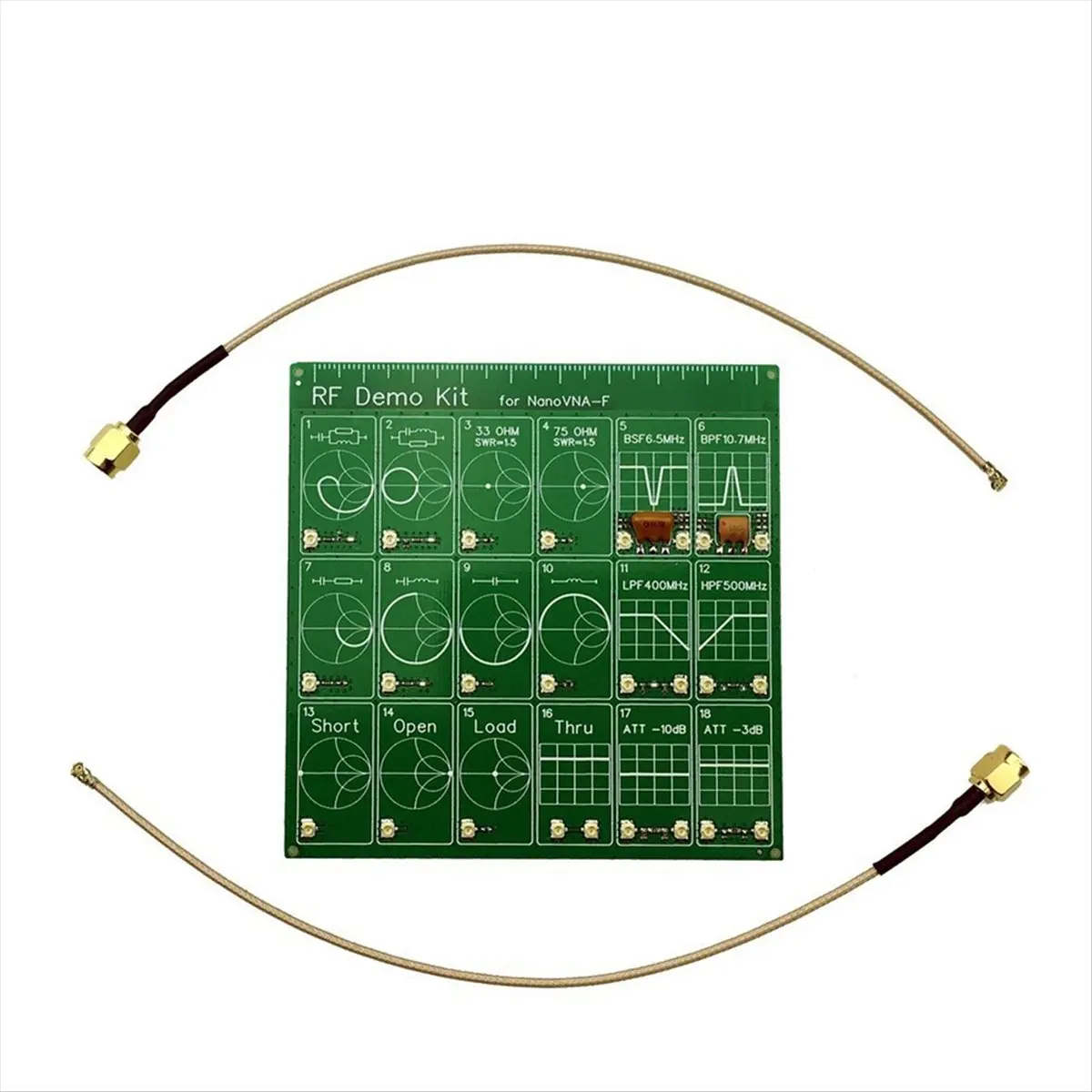 SCLS Filter Demo Kit -F Test Board HAM Vector Network Test Portable Convenience 500-600MHZ Attenuator