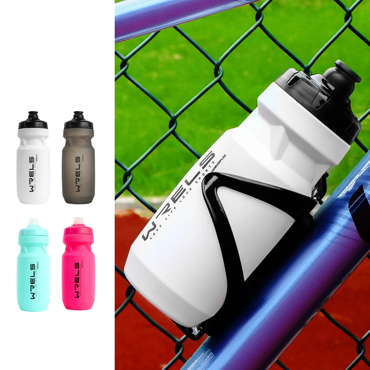 

Bicycle Water Bottle 600ml Bike Bottle Outdoor Sport Cycling Kettle Bottle Bike Portable Bike Cup Water bottle bike Water flask