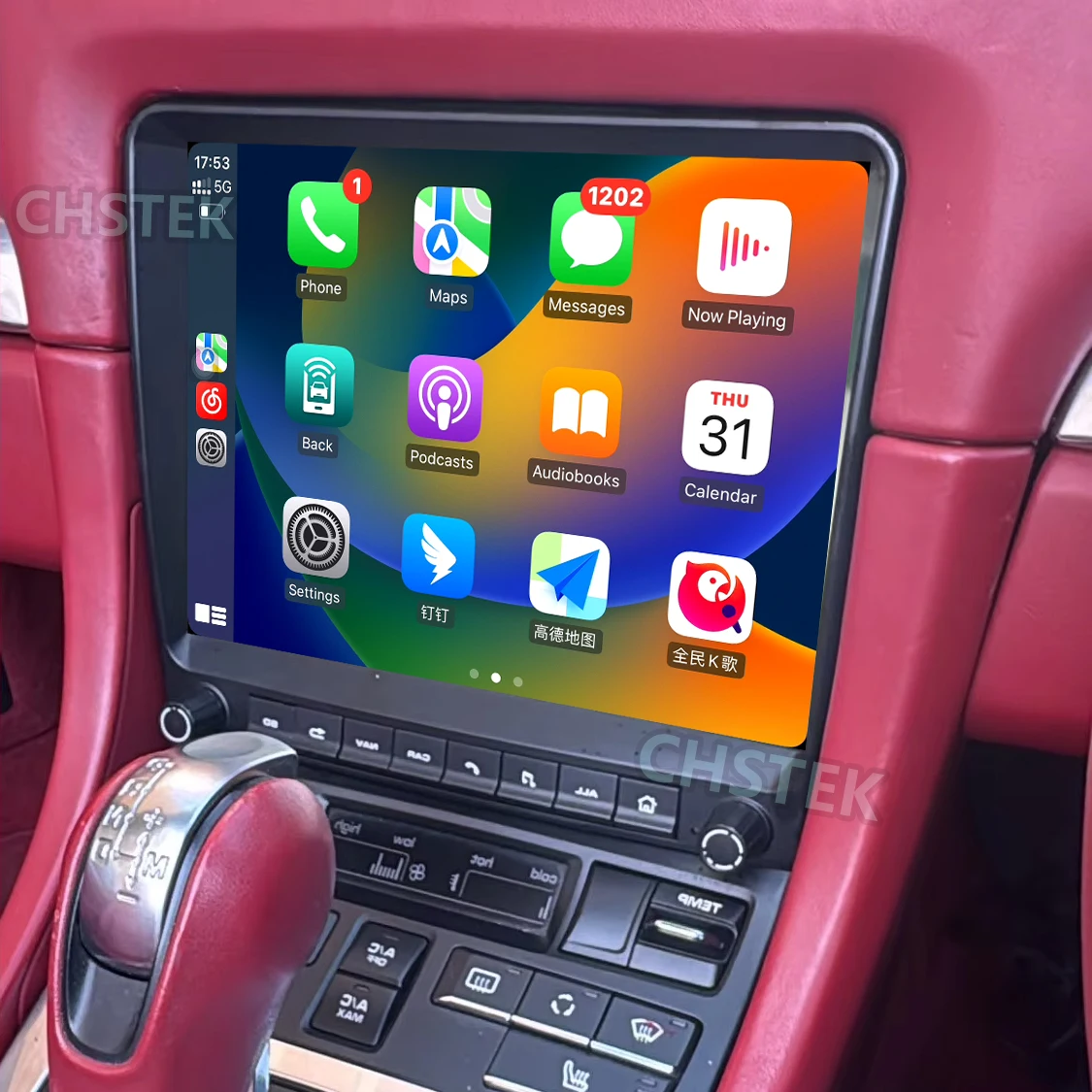 CHSTEK Auto-Einheit für Porsche Cayman 911 Boxster 997 718 918 981 2012-2016 Hochwertiges Radio 4G GPS WIFI Android Bluetooth Player