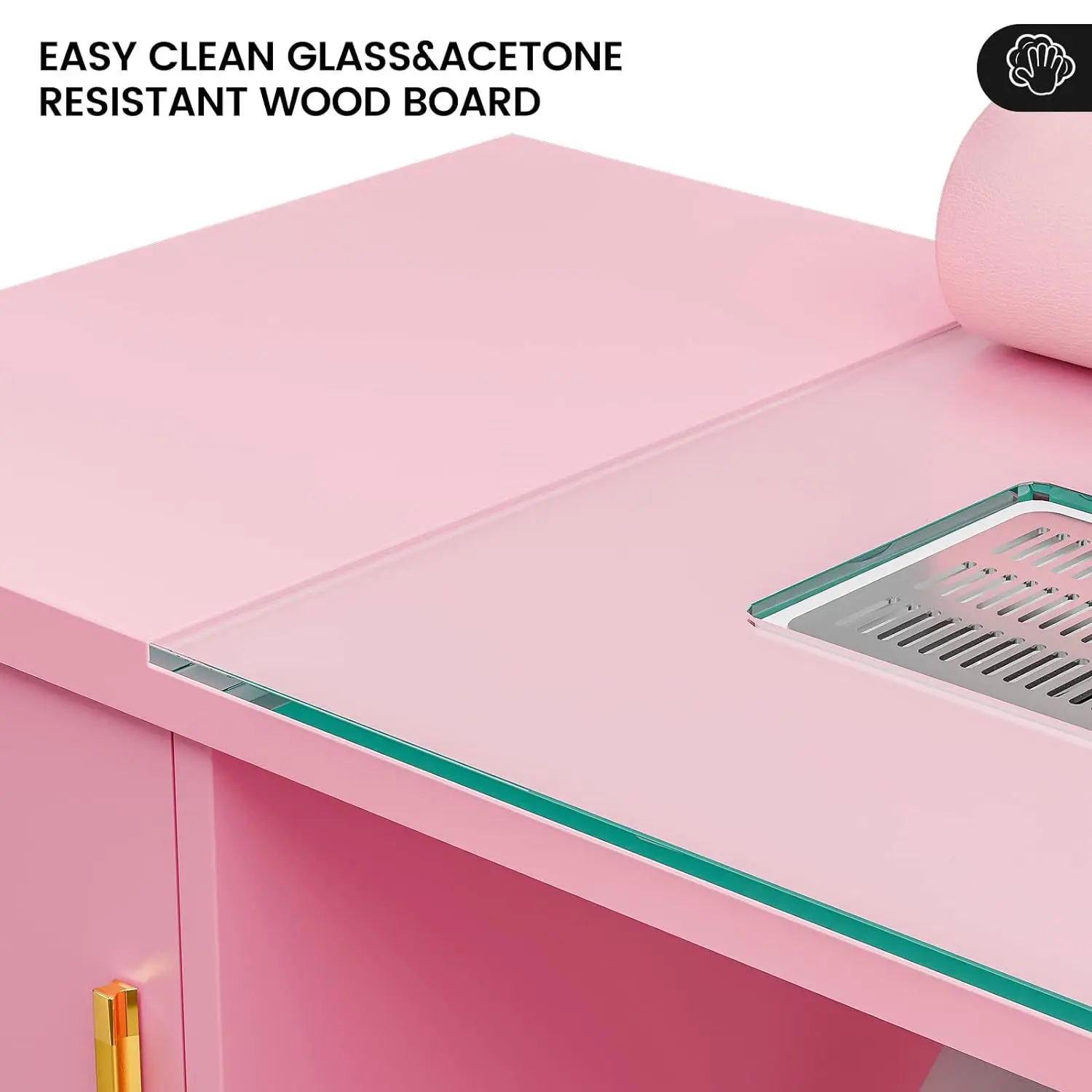 Nail salon manicure table single manicure table with wrist pad vacuum cleaner