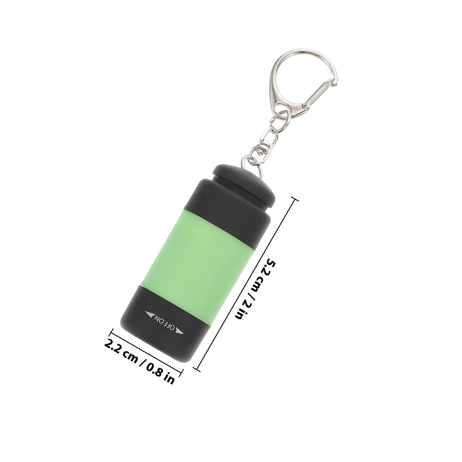 Mini Keychain Flashlight 4 Pack Rechargeable USB LED Torch Durable Flexible Light for Fishing Hiking Camping