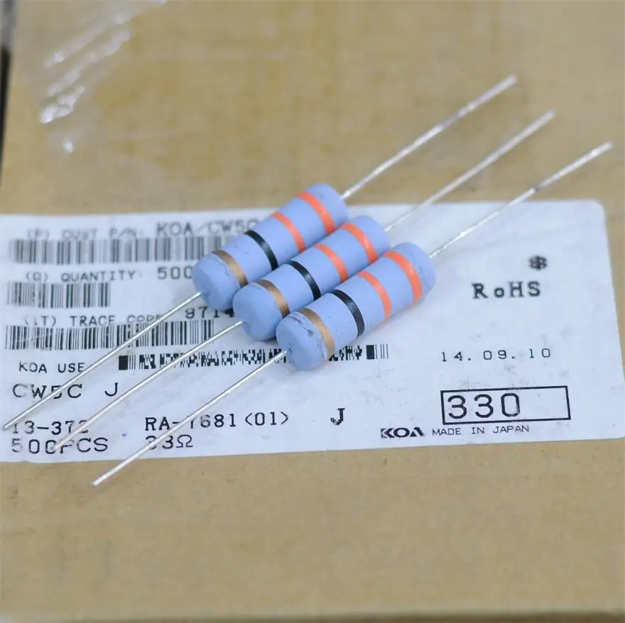 AMPLIFICADOR DE POTENCIA de alta calidad, resistencia KOA original de Japón, 5W, 47KR, 47kohm, 47kΩ, volumen de 8mm x 23,5mm