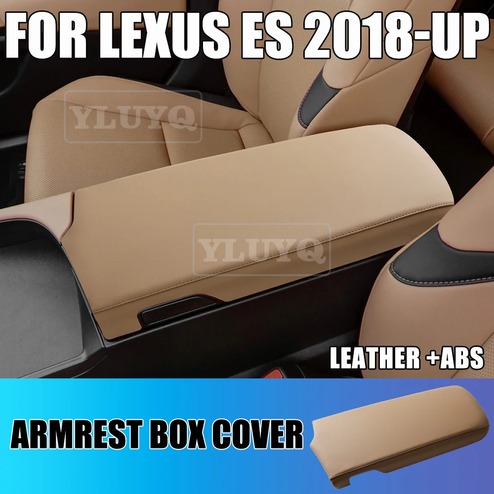 

For Lexus ES200 Armrest Box Cover ES260/ES300h Leather Protective Cover ABS Scratch-Resistant Pad Car Interior Accessories