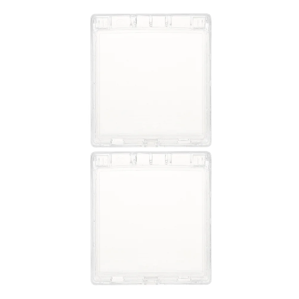 

2pcs Waterproof Switch Box Clear Doorbell Cover For Outdoor Doorbell Protector Rain Cover Access Control Machine Intercom System