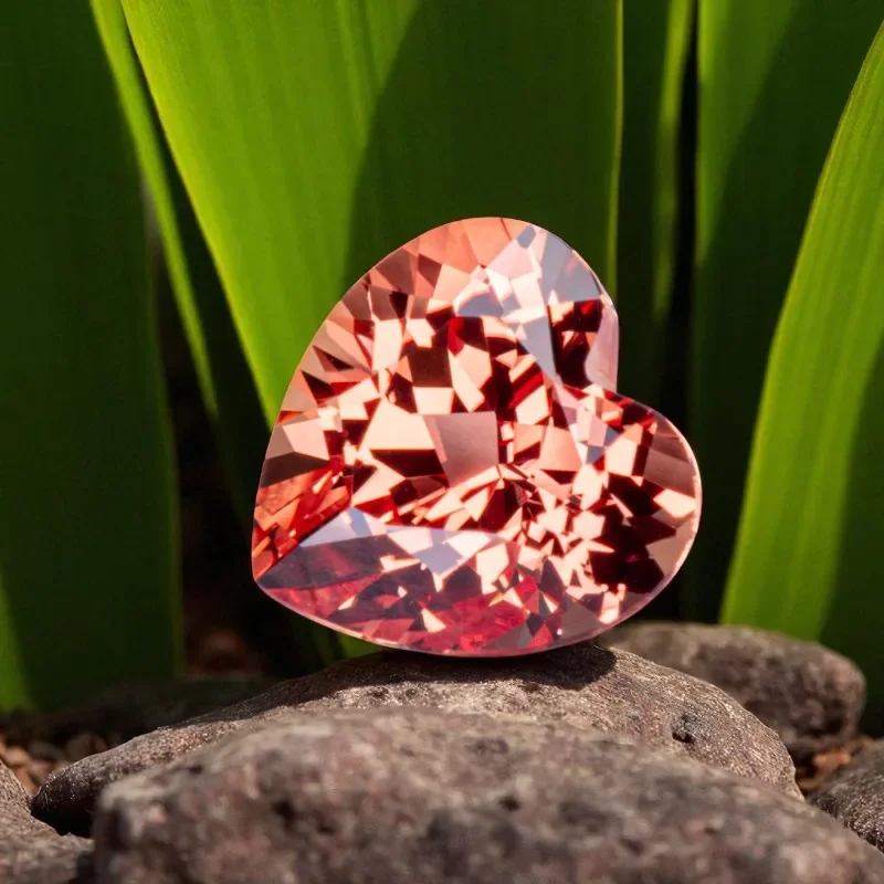 

Lab Grown Sapphire Heart Cut Various Colors and Sizes DIY Jewelry Production Main Materials Selectable AGL Certificate